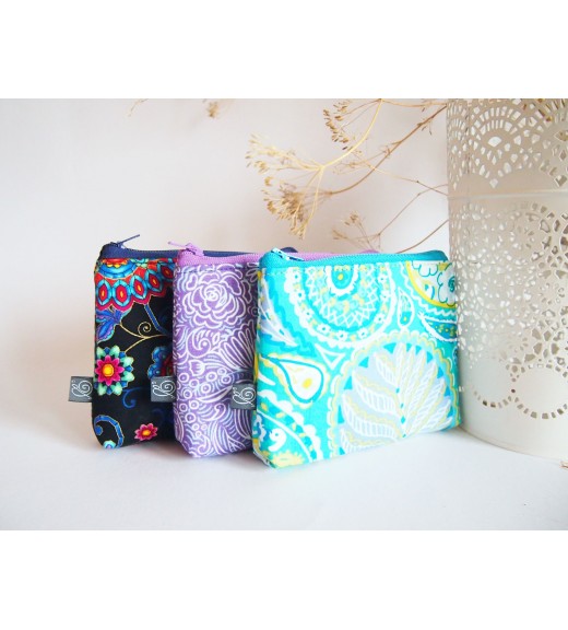 Kozmetická taštička malá - orient - tyrkysová